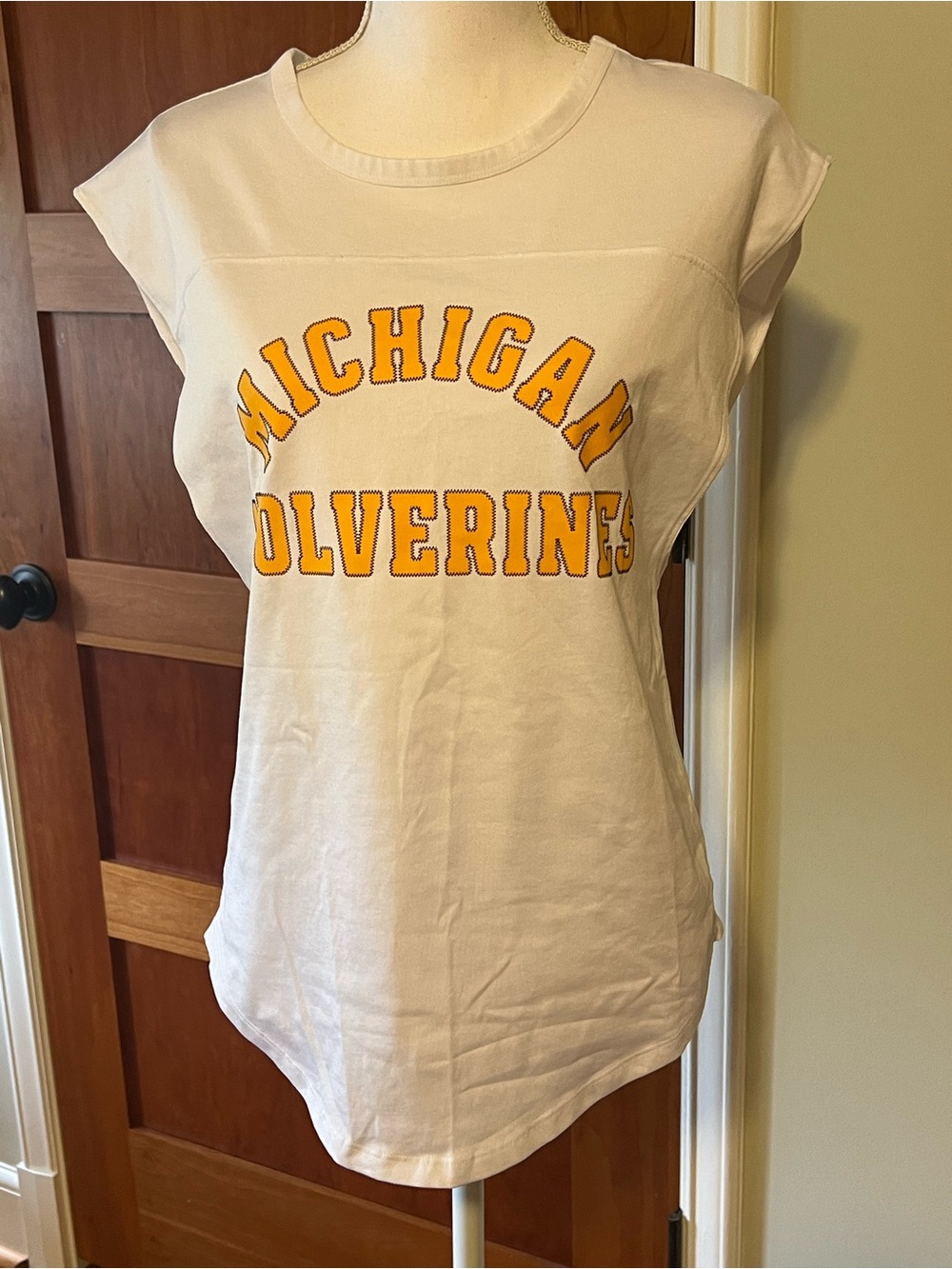 Michigan Wolverines Women’s White Graphic Tank